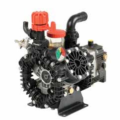 Poly Diaphragm Pump Series Series 9910-DP423, DP573, and DP763 Glass-filled polypropylene construction of head, manifold and control components for the maximum in chemical resistance Flow rate up to
