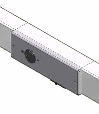 Modules are easily removed by disengaging the cams with an allen key. The E33 style modules are 10 long, and are ½ higher than the raceway system profile.
