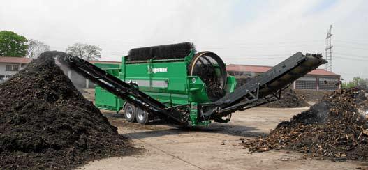 5 yd 3 Width: 13 1 13 1 15 6 Depth: 5 6 5 6 4 11 Filling height: 9 2 9 2 9 4 MAGNUM This heavy-duty machine is our largest mobile trommel, with the