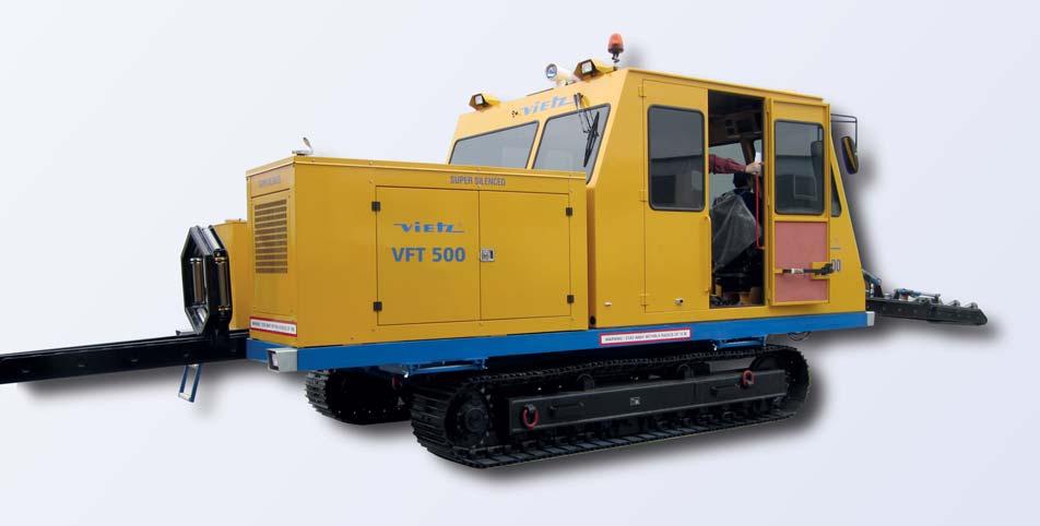 VFT 500 630 900 The VFT 500 630 900 is the most advanced PE Butt-Welding Crawler suitable for all types of HDPE pipeline construction.
