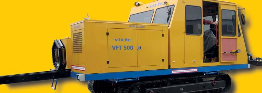 The most advanced PE-Butt-Welding-Crawler TECHNICAL SPECIFICATIONS : Engine: The VFT range has either the 4000 ccm or the 7100 ccm DEUTZ TCD Tier 3 water cooled engine installed.