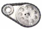 sprockets (which have the keyways index marked for easier timing) and balanced camshaft sprockets and a true roller timing chain.
