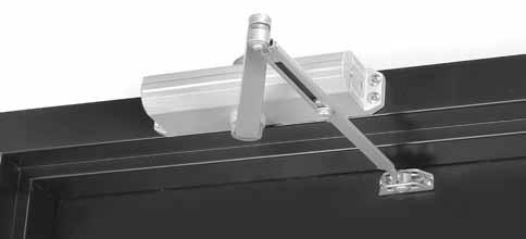 applications Regular Arm This is the only pull-side application where a double lever arm is used. It is the most power-efficient application for a door closer.