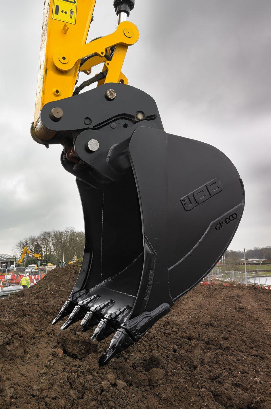 Excavator Buckets - General Purpose Excavator Buckets - General Purpose Improved productivity from innovative design profile giving more efficient digging, better soil retention and clean release of