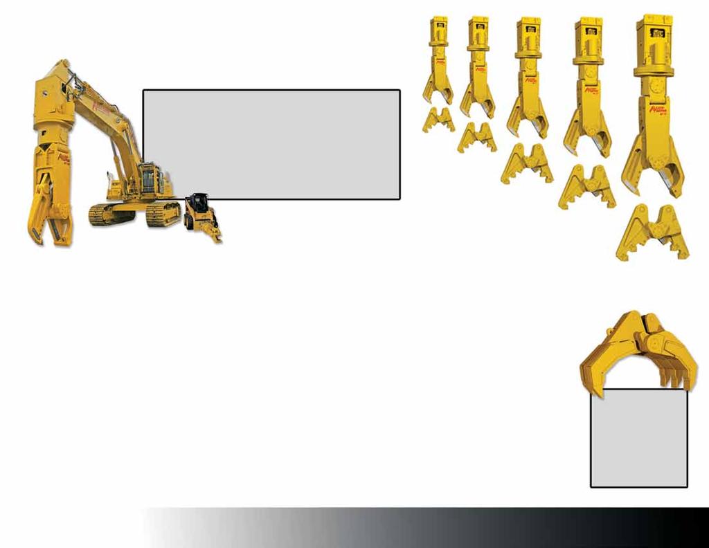With sizes to accommodate any machine, from skid steers and compacts to the world s largest mass excavators, the MT is offered in more sizes for more configurations than any other processing