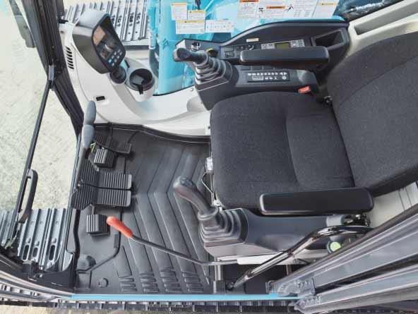 Comfort and Safety Designed from the Operator s Point of View Newly Designed ig Cab The new ig Cab provides a roomy operating