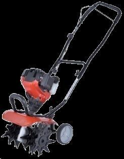 preparation Adjustable tilling width from 6" to 10 1/4 Adjustable tilling depth up to 8 NOW with 6 tines TB154 Electric Cultivator Easy electric start - no pulling the cord! 120 volt / 6.