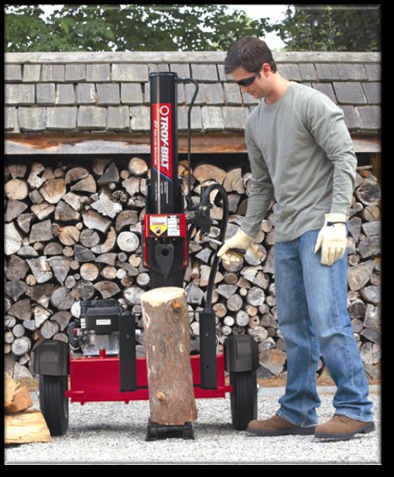 Troy-Bilt Log Splitters 27 & 33 Ton LS 27 TB - 27 Ton Hydraulic Log Splitter / Wood
