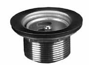 Strainer E18-1850 Stainless Steel Duo Basket Drains with Combination Removable Crumb Cup Stopper Sink Opening NPS Face Flange Dia E38-* 3.