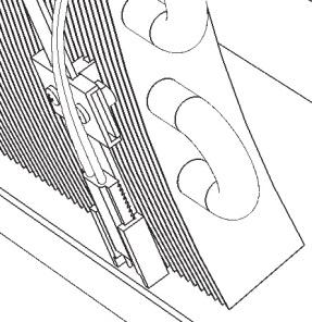 panel clips are pushed all the way down on the front edge of the trough (Fig 9).