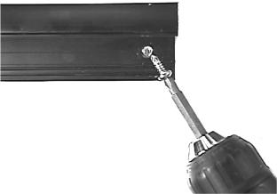 If Bodyguard is mounted directly to door header, and cabling is to pass directly into header, drill a ¼ hole next to the Bodyguard s left side end cap to allow wire passage into header (Picture 9).