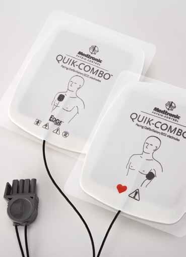 THERAPY DELIVERY ACCESSORIES EDGE SYSTEM ELECTRODES FOR PACING/DEFIBRILLATION/ECG WITH QUIK-COMBO CONNECTORS 18-month minimum shelf