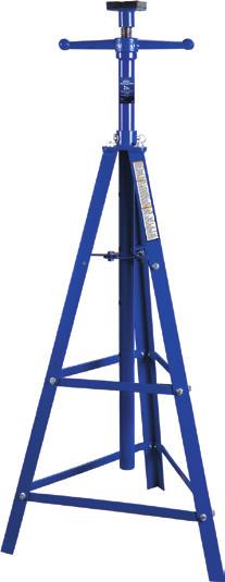 Stands - Service Jacks Low Height: 49 3/16" Raised Height: 83-3/4" TEQ Correct Professional 2-Ton Professional Series Tri-Pod Stand With Locking
