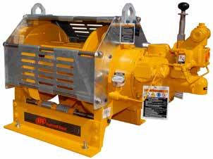 Ingersoll Rand winches Air or hydraulic operated winches. Suitable for EX environment.