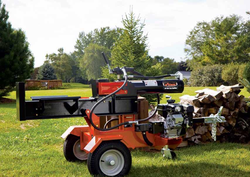 chore equipment that cuts your work time in half Log Splitters Divide your work in half with a 27 or 34 ton