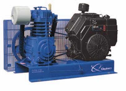 Quin-Cip protects against high temperatures and frictional wear of bearings and cylinders that can dramatically reduce the life of your compressor. QUINCY QT TWO-STAGE BASE-MOUNT UNITS Model HP No.