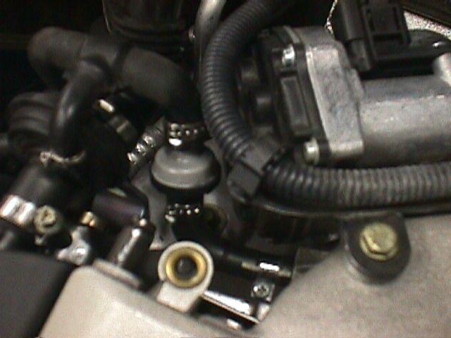 3.21 Evap Check Valve Installation Locate Evap Hose at Intake Manifold and Cut 30mm out of hose after the 90Degree bend.