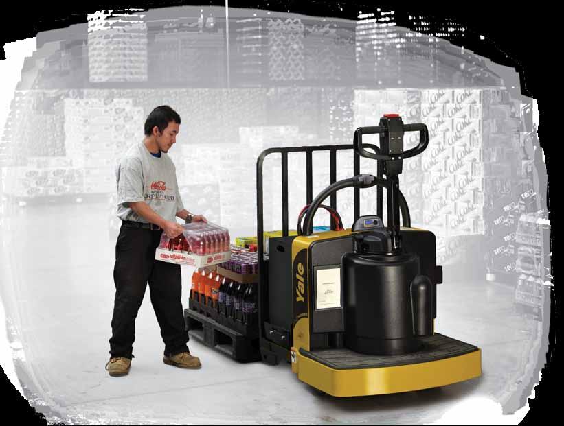 The productivity solution The Yale 6,000 lb. and 8,000 lb. heavy duty end riders are highly maneuverable.