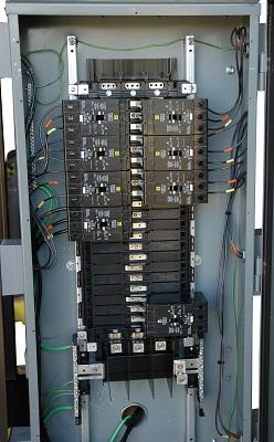 a secondary 200 amp 120/208Y main breaker panel.