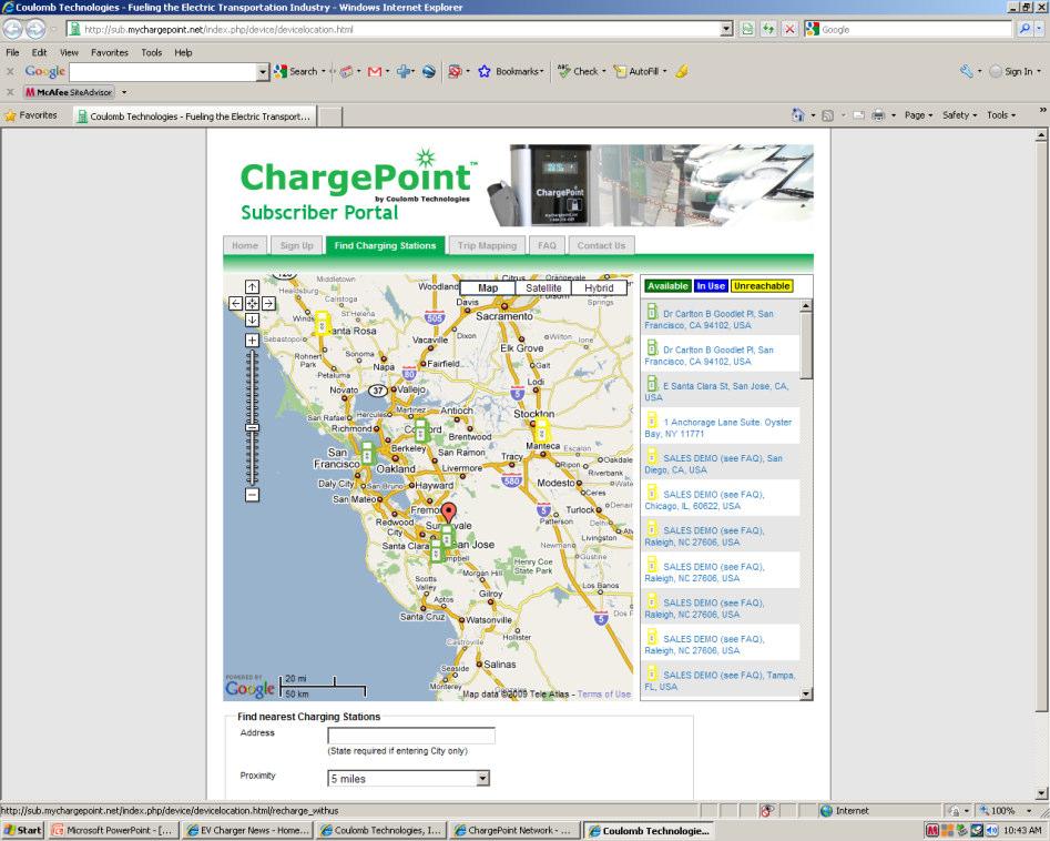 1,500 public chargers currently tracked in U.S. on www.evchargermaps.comand www.mychargepoint.net Much to Learn!