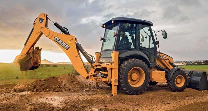T-series BACKHOE LOADERS CASE DNA Decades of heritage in backhoe design The shape of the backhoe enhances the loading ability of the machine and its capacity to overcome obstacles, while ensuring a