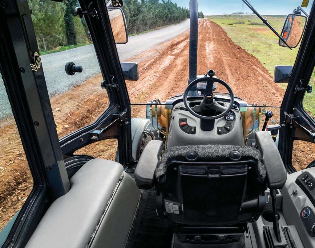 T-SERIES BACKHOE LOADERS 10 HIGH VISIBILITY A comfortable operator is a confi dent and productive one The 570T / ST features, the largest cab in the industry, offering a comfortable working space for