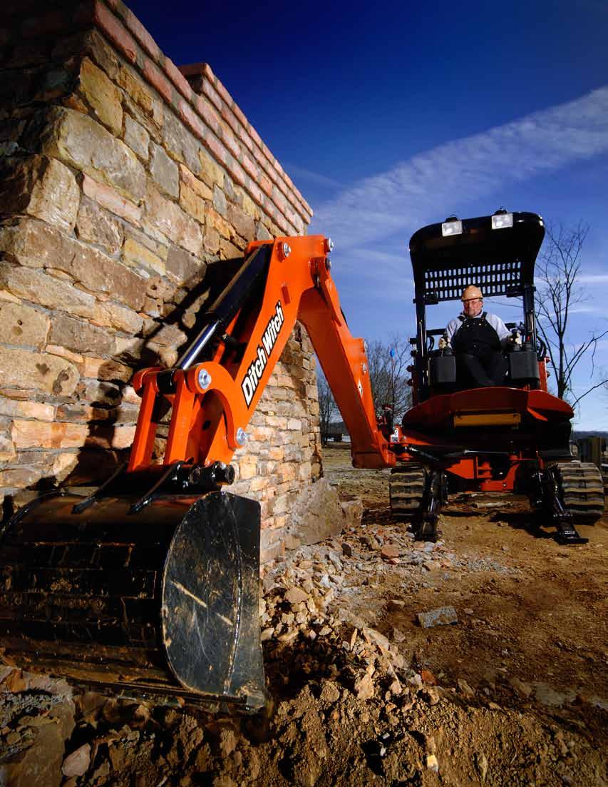 DITCH WITCH XT1600 Combining unprecedented power, productivity, and versatility, the XT1600 excavator-tool carrier is an exceptionally efficient and cost-effective machine that can do the work of