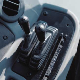 Pilot Operated Controls Optional pilot operated joystick controls add excavator technology and ease of operation to the 446D.