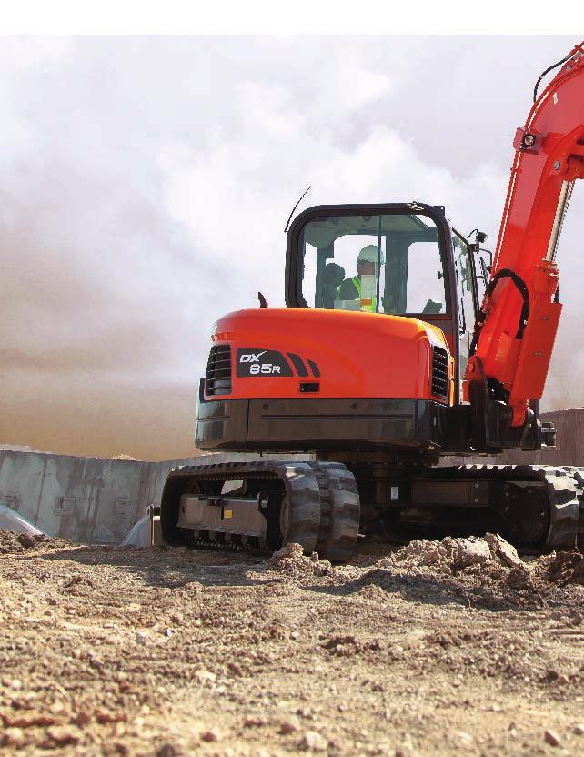 DURABILITY / RELIABILITY Your reputation depends on a reliable, durable machine, and Doosan excavators are designed to be ready when you are.