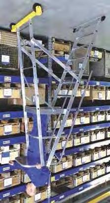 Mobile platform ladder, folding Tanker Ladder Warehouse Ladder / Store Picker Steps For maintenance, repairs, re- fuelling or cleaning