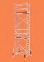 - Up to 12 m working height. - Tubercare verticals and rungs of 48mm and 30mm dia respectively.
