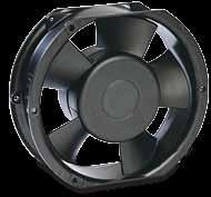 2 Compact Fans - DC Brushless Model Bearing* Voltage (VDC) (ma) (rpm) Air Flow (CFM) Static Pressure (mm H 2 O) (dba)
