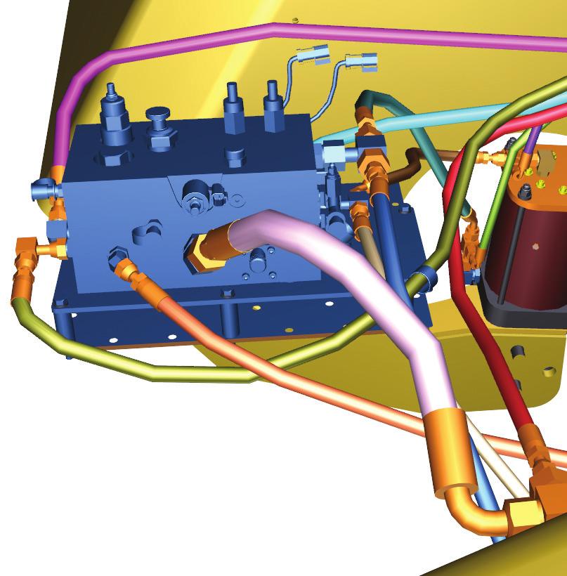at less than 900 PSI hydraulic pressure, the Transmission ECM is told that there is 40 PSI (the Transmission ECM will apply the park brake) Before servicing the brake pedals or disconnecting any