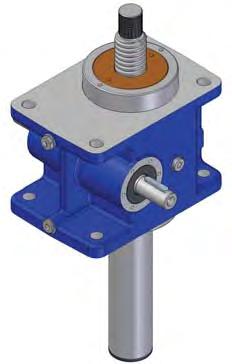 It is mounted on the raised cover CA on both sides of the screw jack housing.