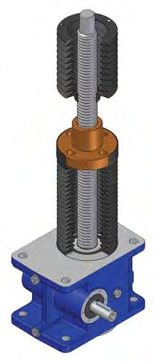 Screw jacks MA Series - options Screw jacks MA Mod.B with bellows Bellows are normally fi tted between the screw jack housing and the nut and also between the nut and the acme screw end.