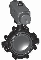 This valve has short face-to-face dimensions and bi-directional flow. Wafer style Corrosion resistant Available in PVC, CPVC, PP, PVDF EPDM or FPM seals Hole patterns are class 150 to ANSI B16.