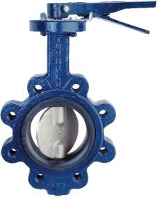 Butterfly Valves Slim Disc Design T3 (Wafer) and T4 (Lugged) Series 50-300mm size range Cartridge type replaceable seat 316