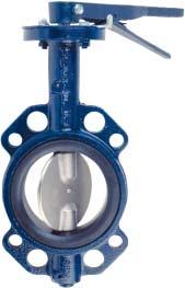A high quality industrial rated butterfly valve, incorporating a slim disc design which utilises an internal square drive mechanism instead of conventional disc pins or bolts.