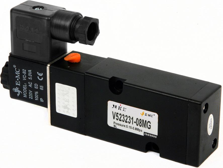 Namur Solenoid Universal Direct Mount Namur Solenoid Life Cycle 12,000,000 operations 5/2-3/2 Interchangeable Available in 110VAC, 230VAC, 24VAC, 24VDC IP65 Manual over-ride control 68.