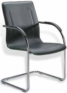 Black Vinyl Model: List: #ms1007 $130 (Each) Sold in 4-Pack Only Polypropylene Stack Chair with Chrome