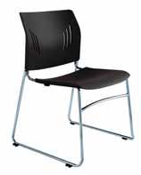 3094T List 270 Baker Stackable Guest Chair Stocked in Black Mesh Back