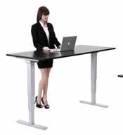 desks + workstations Electric Height Adjustable Tables The human body is designed for standing, not sitting.