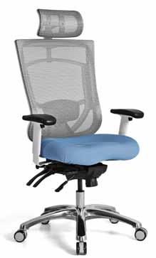 Fall 2015 Office Furniture CoolMesh Pro Series CoolMesh Pro Multi-Function High Back with Headrest with Adjustable Lumbar Support,
