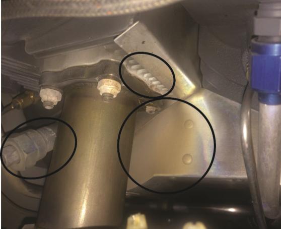 D. Examine all cylinder exhaust flanges (Figure 10) for damage, distortion, or signs of exhaust gas leaking past the gasket, especially at Cylinder 2.