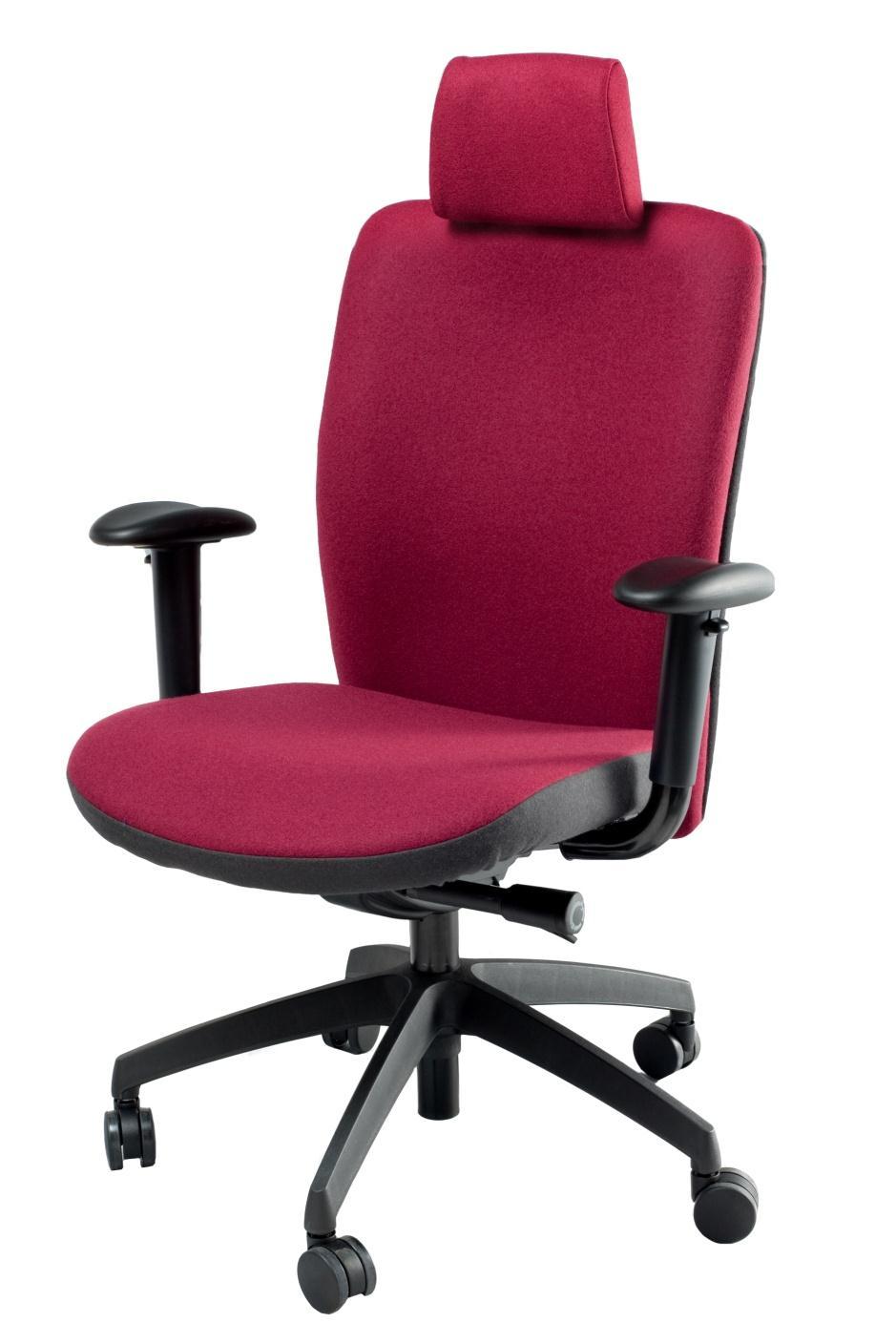 Balmoral BA01 High back, fully upholstered, ergonomic task chair with headrest Features: - Synchronous mechanism. Side operated bodyweight tension control.
