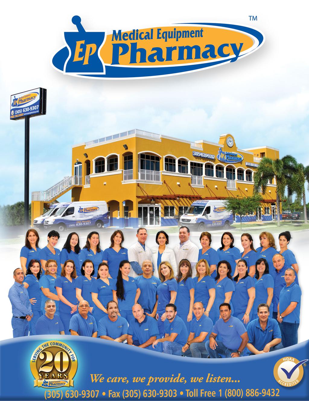 For 20 years, EP Medical Equipment Pharmacy has been committed to offering quality products for all of your home healthcare needs.