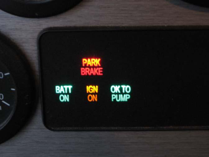 Dashboard Light Indicator OK TO PUMP light should