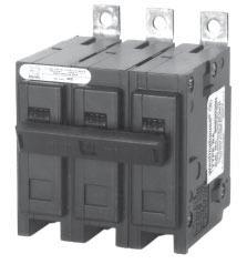 Circuit Breakers Bolt-on Type Type BA: - Amperes,,000 AIC Breaker Catalog Numbers Continuous Ampere Rating at Catalog Number -Pole➀➁ -Pole➀➁ -Pole➀➁ C / Vac / Vac Vac Vac