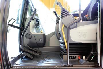 It is specifically designed to not allow the operator to leave the cab without first lowering it.