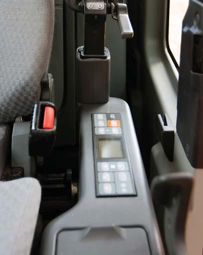 Seat The mechanical suspension seat provides a variety of adjustments to accommodate a wide range of operators.